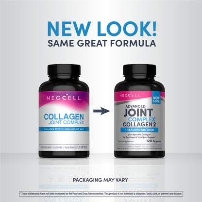 Joint Complex Collagen Type 2 + Hyaluronic Acid, 120 Capsules