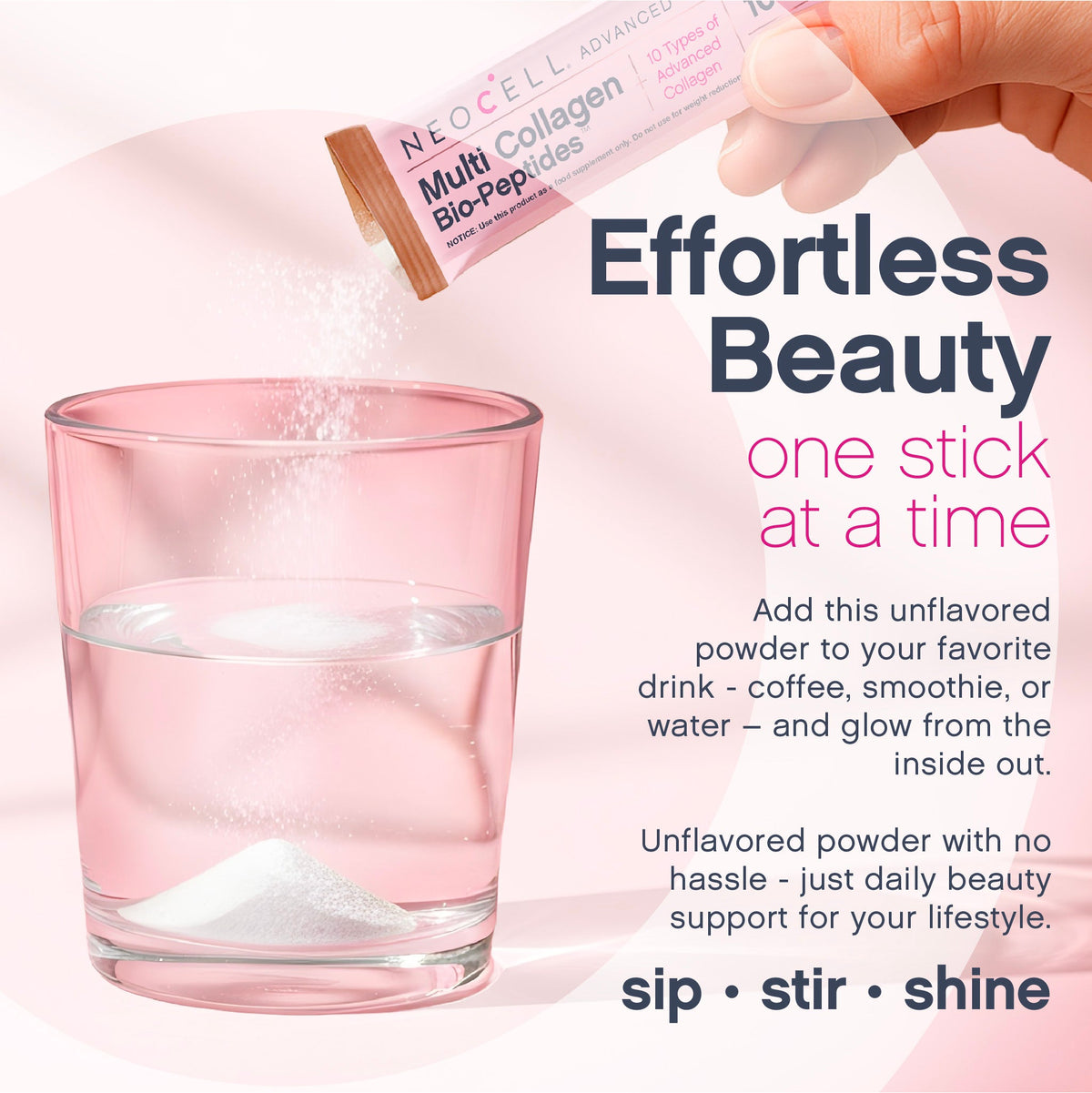 Multi Collagen Bio-Peptides Unflavored, 20 Stick Packs
